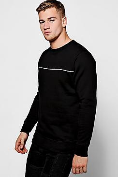 Boohoo Sweater With Piping
