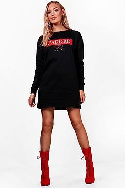 Boohoo Diane Jadore Paris Sweat Dress