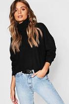 Boohoo Roll Neck Knitted Oversized Jumper