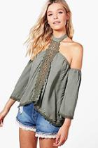 Boohoo Abigail T-bar Halter Top