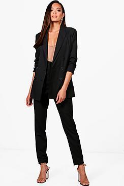 Boohoo Ava Double Breasted Oversized Blazer