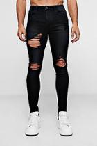 Boohoo Super Skinny Jeans With Heavy Distressing