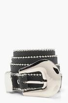 Boohoo Leah Chunky Buckle Metal Trim Belt