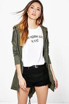 Boohoo Naomi Jersey Parka