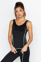 Boohoo Fit Neon Contrast Stitch Contour Vest