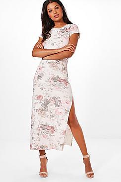 Boohoo Layla Flower Midi Dress