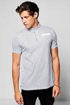 Boohoo All Over Print Polo T-shirt