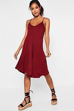 Boohoo Strappy Swing Dress