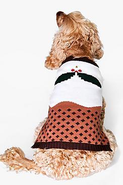Boohoo Caroline Christmas Pudding Dog Jumper