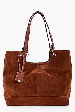Boohoo Amy Suedette Shoulder Bag