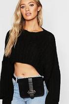 Boohoo Belt Bag With Gold Buckle