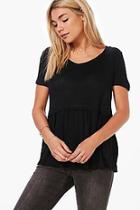 Boohoo Caroline Frill Hem T-shirt