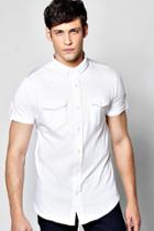 Boohoo Short Sleeve Jersey Shirt White