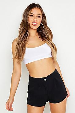 Boohoo Petite Pleat Front Shorts