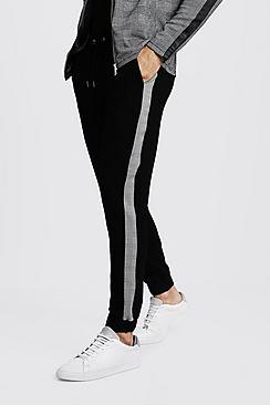 Boohoo Cropped Side Panel Crepe Jogger