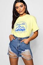 Boohoo Leona Mountain Slogan T-shirt