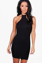 Boohoo Sarah Racer Front Strappy Bodycon Dress