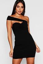 Boohoo One Shoulder Sweetheart Neck Bodycon Dress