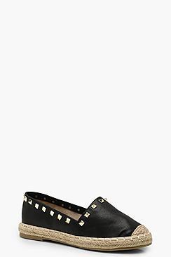 Boohoo Evelyn Stud Espadrilles