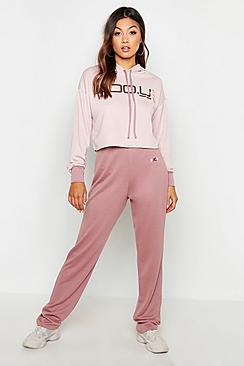 Boohoo Gold Foil Boo U 247 Jogger