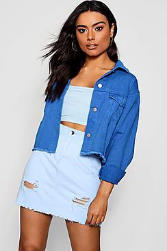 Boohoo Sonia Crop Denim Jacket