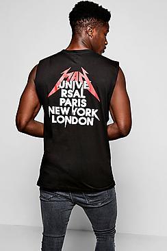 Boohoo Sleeveless T-shirt With Drop Arm Hole