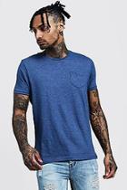 Boohoo Crew Neck Marl T-shirt With Pocket