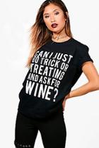 Boohoo Tamara Trick Or Treat Halloween Printed T-shirt