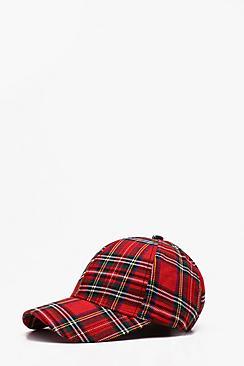 Boohoo Tartan Cap