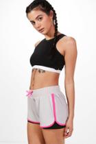 Boohoo Sarah Fit Running Shorts Grey