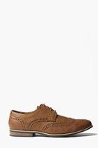 Boohoo Tan Brogues With Perforated Detailing