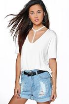 Boohoo Molly Harness Strappy T-shirt