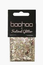 Boohoo Rose Gold Glitter Bag