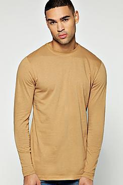 Boohoo Longline T Shirt With Scoop Hem