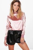 Boohoo Petite Premium Lisa Oversized Sweat