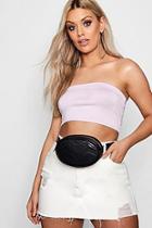 Boohoo Plus  Quilted Chevron Belted Bum Bag