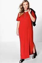 Boohoo Plus Elisa T-shirt Maxi Dress