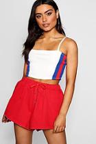 Boohoo Melissa Tie Waist Denim Shorts