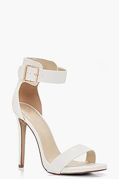 Boohoo Melissa 2 Part Heel With Buckle Detail