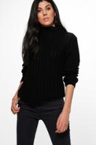 Boohoo Niamh Funnel Neck Jumper Black