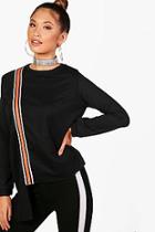 Boohoo April Tape Detail Sweater