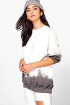 Boohoo Bethany Dipped Hem Sweatshirt