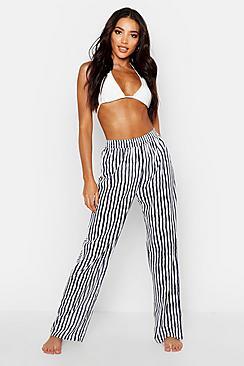 Boohoo Stripe Beach Trousers