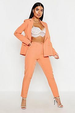 Boohoo Petite Button Tailored Trouser
