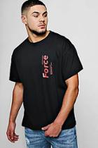 Boohoo Loose Fit Force Design T-shirt
