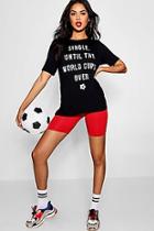 Boohoo Single Until The World Cup's Over Slogan T Shirt