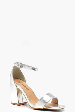 Boohoo Extra Wide Fit Square Toe Block Heels