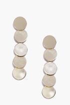 Boohoo Alicia Layered Round Metal Earrings Gold