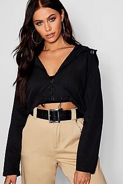 Boohoo Crop Windbreaker