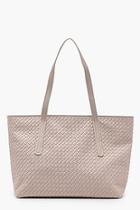 Boohoo Woven Effect Pu Tote Bag